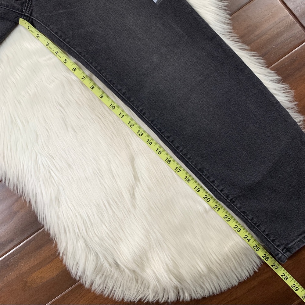 Levi's Worse For Wear Black Ribcage Straight Jeans - Picture 6 of 9